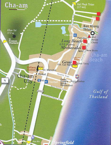 Cha Am Map 